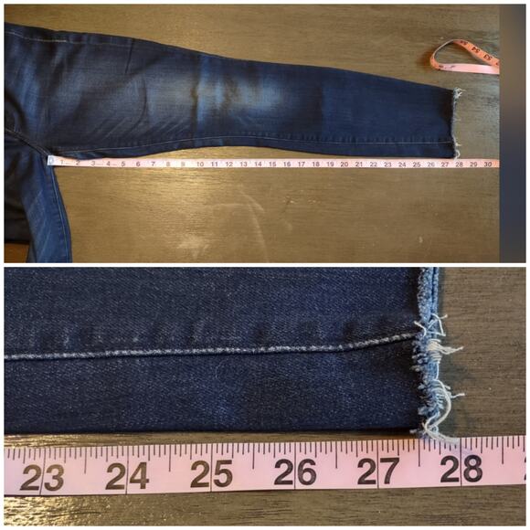 MOTHER High Waisted Looker Ankle Fray Jeans Tongue and Chic Size 26 - Picture 7 of 16